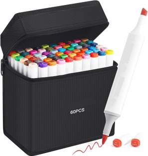 Corslet Alcohol Marker 60 Colors Artist Marker Pen Design Drawing Marker (Random Color)