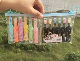 HARDSOSH Unicorn magical and Astronaut Space Cute Bottle Shape 12 Highlighters for kids