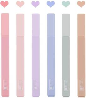 IKONEXX Cute Highlighters Perfect for Study Notes School Office Signal Sided
