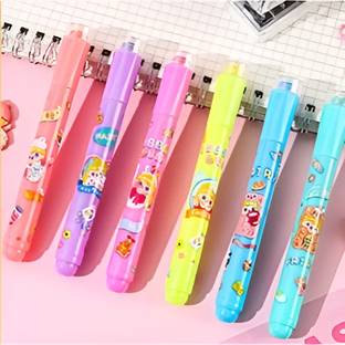 AtRate Highlighter with Cute Cartoon Stamp, Chisel Tip