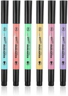 GXIN Highlighter | Dual Tip Highlighter Marker | 3 in 1 Pastel Highlighter Marker |