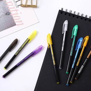 KRAFTMASTERS Set of 12 PASTELGel Pens Art Marker for Adult Coloring Books for School Kids