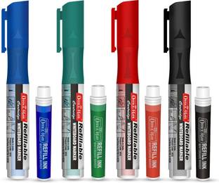 Soni Officemate Liquid Whiteboard Marker + 4 Refills