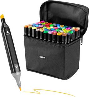 Corslet 60 Colours Alcohol Markers Set Dual Tip with Highlighter Art Markers