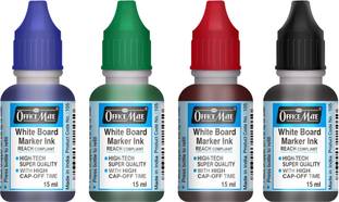 Soni Officemate Whiteboard Marker Ink (Pack of 4) X 15 ml Marker Refill