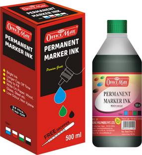 Soni Officemate PERMANENT MARKER INK - PACK OF 1 500 ml Marker Refill