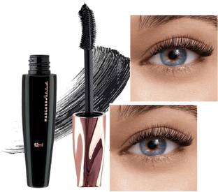 HUZURLU Eye Makeup Curl & Volume Waterproof False Lash Mascara, 12 ml
