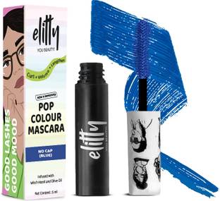 Elitty Pop Colored Lush Lashes Mascara (Blue)| Waterproof, Smudge Proof | 5 ml