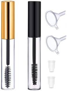 VASADIGITAL 2 Pcs 10 Ml Combo Empty Mascara Bottle Eyeliner With Brush (Pack of 2) 10 ml