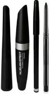 NITAJ 3 in 1 Mascara, Eyeliner, Eyebrow Pencil For Glossy Makeup 3 g