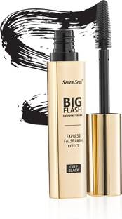 Seven Seas Black Eye Mascara Big Flash Smudge & Water Proof Deep Black 6 ml