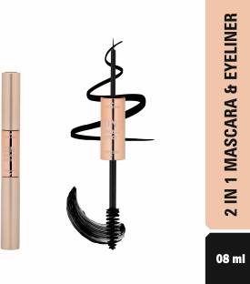 SIDVION Dual Action 2-in-1 Eyeliner & Mascara |Smudge-Proof & Waterproof Eye Makeup Duo 8 g