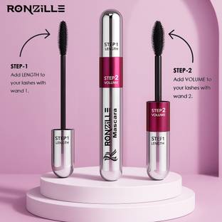 RONZILLE 2-in-1 Mascara for Women Volumizing and Lengthening Mascara | Long Lasting 15 ml