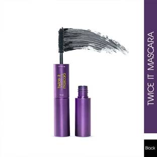 Glam21 Twice It 2X Voluminising Fiber Mascara Instant Volume|Waterproof Dramatic Lashes 10 ml