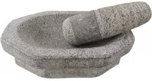 Kannigai Traders Pestle Set Ural / Okhil Masher / Idikallu /kalvam /stone grinding Stoneware Masher