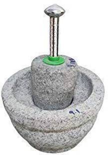 Lakshmi handy crafts Stone Grinder Stone & Traditional Manual Masala Grinder (9 INCH), Stoneware Masher
