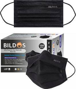 BILDOS 3 Layer 100 Mask Black masks