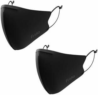 Frido ULTIMATE PRO Reusable Washable, Medium Size Copper Face Mask with Nose Clip, Adjustable Ear Loops, Copper Treated Layer. Made in South Korea – Pack of 2 Cloth Mask