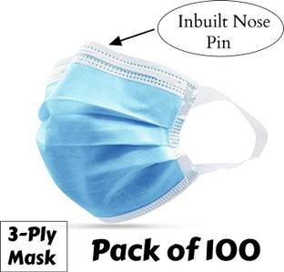 7SHIELD CE and ISO Certified Surgical mask with Extra soft Fabric ear loop Fabric Ear loop Water Resistant, Non-Washable Surgical Mask With Melt Blown Fabric Layer