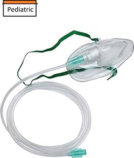 OTICA Compatible with All Oxygen Cylinders Hygienic, Comfortable & Adjustable Universal Fit Pediatric Oxygen Mask Washable & Reusable Oxygen Therapy Mask Surgical Mask