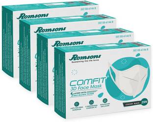 Romsons ORC3DBFM2504 Washable Surgical Mask With Melt Blown Fabric Layer