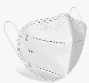 tick mark Premium quality White N95 Mask With Nose Pin Kn-95,Medical Mask Reusable, Washable, Water Resistant Surgical Mask With Melt Blown Fabric Layer