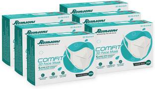 Romsons ORC3DBFM2506 Surgical Mask With Melt Blown Fabric Layer