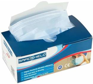 SAFESHIELD SAFESHIELD 4PLY Non-Reusable, Non-Washable Surgical Mask With Melt Blown Fabric Layer