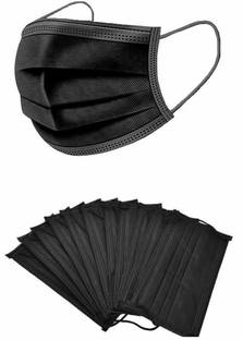 tick mark Surgical Black Medical Mask Surgical Black Medical Mask Water Resistant, Non-Reusable, Non-Washable Surgical Mask With Melt Blown Fabric Layer
