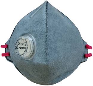 Venus V-425 SLOV-V FFP2 welding respirator with Stay Cool exhalation valve for breath has Fire Resistant fabric on the outside anti-pollution face mask head loop