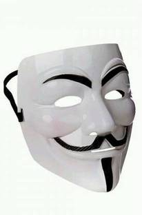 Bal samrat White Vendetta Comic Face Anonymous Hacker (BS-8) Party Mask