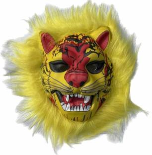 aaru singh yoa, pack of 2 shera wali maa ,lion face mask for men and kids Decorative Mask