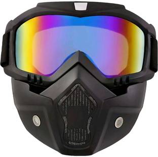 JM Great Bike Face Mask | Anti Scratch Protective Face & Eyewear Mask | Rainbow Mask Decorative Mask