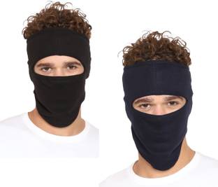 Gajraj Black, Blue Bike Face Mask for Men & Women