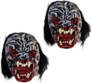 aaru singh 2 special very horror scary rubber face mask pack of 2 Party Mask