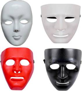 yubirth S for stone man malti colour party mask with beautiful java pack of 4 Party Mask