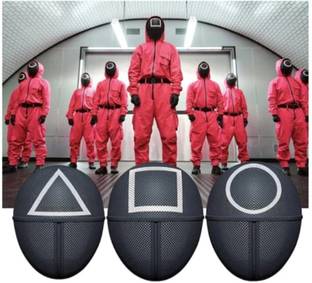 Mask Q Toys Netflix Squid Game Army Mask #Code001 Party Mask