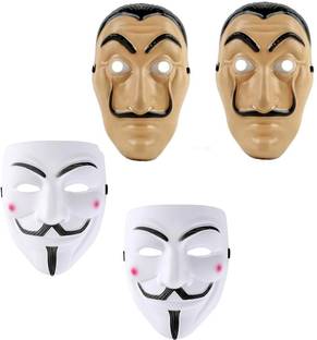 Selva Front Anonymous Vendetta/Money Heist Party Decorative Mask