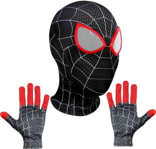 gustave Spider-Man Mask and Gloves Spiderman Cosplay Costumes for Kids and Adults Party Mask