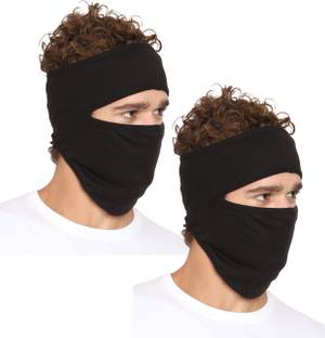 Gajraj Black Bike Face Mask for Men & Women