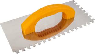 FACILE 4 MM Stainless Steel Notch Trowel 280 x 130 x 0.8 MM Stainless Steel Trowel