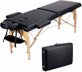 Tattoo gizmo 2 Section Foldable & Portable Tattoo Bed Wooden Spa Massage Bed