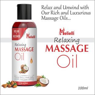 HELIELLI Stress Relief & Relaxing Body Massage Oil For All Skin Types |