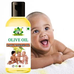 Aura Kriya Olive Oil - skin hair face body treatment and baby massage oil jaitun tail