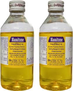 Massitone Ayurvedic Nourishing Aromatic Relaxing Massage Oil|With Aloe Vera, Neem, Jasmine