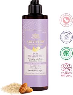 Areoveda Baby Massage Oil, Regular Massage Strengthens Bones & Improves Sleep