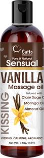 cutto Sensual Vanilla Massage Oil | Kissing, Calming & Aromatic Body Massage Oil