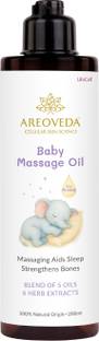 Areoveda Baby Massage Oil, Regular Massage Strengthens Bones & Improves Sleep