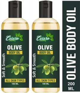 Cesaro Organics Soft & Smooth Body Oil, Quick Absorbing Non-Sticky Nourishment for Hair & Skin