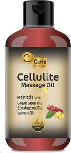 cutto Anti Cellulite Massage Oil 300ml for thighs, buttocks, abdomen for women and men